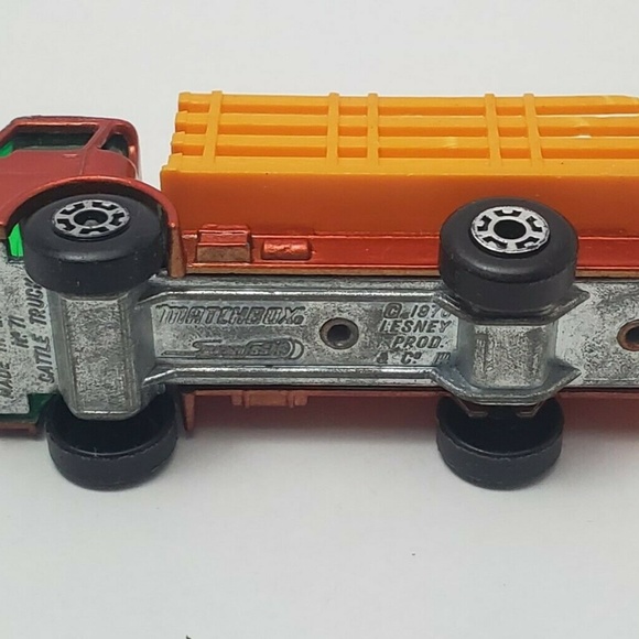Matchbox N71 CATTLE TRUCK 1976 RED/ORANGE - Picture 5 of 6